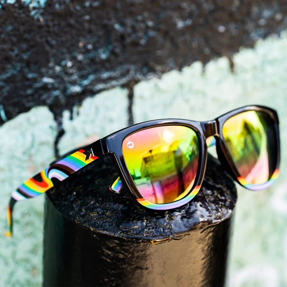 Knockaround Rainbow On My Parade Premium Polarized Colorful Gradient Sunglasses - Picture 3 of 6